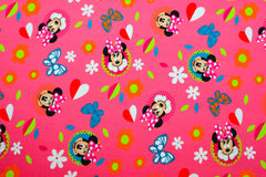 Baumwolljersey Lizenz Minnie Mouse Circles
