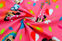 Baumwolljersey Lizenz Minnie Mouse Circles