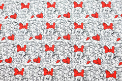 Baumwolljersey Lizenz Minnie Mouse Dots Adorable