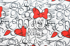 Baumwolljersey Lizenz Minnie Mouse Dots Adorable