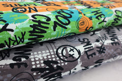 Baumwolljersey No Limits - grau/taupe