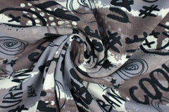 Baumwolljersey No Limits - grau/taupe