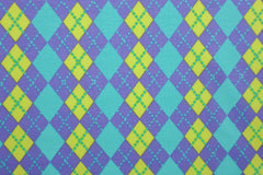 Baumwolljersey Raya Rauten