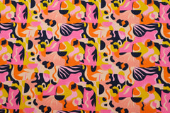 Baumwolljersey Retro Flowers