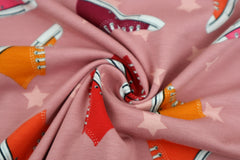 Reststück: 1,20m -  Baumwolljersey  Sneaker rosa