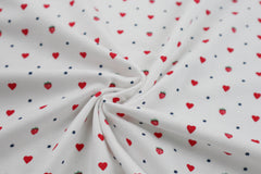 Baumwolljersey Strawberry Hearts