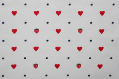 Baumwolljersey Strawberry Hearts