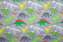 Baumwolljersey T-Rex World - hellgrau