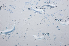 Baumwolljersey Delfine hellgrau