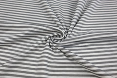 Baumwolljersey White & Grey