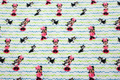 Baumwolljersey Lizenz Minnie Mouse & Cat