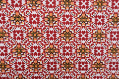 Baumwollstoff Blumen Mandala