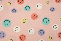 Baumwollstoff Funny Smiley
