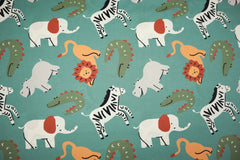 Baumwollstoff Safari Tiere