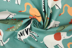 Baumwollstoff Safari Tiere