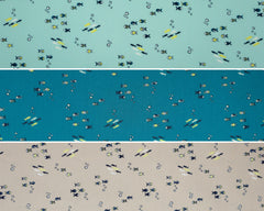 Baumwollstoff kleine Fische