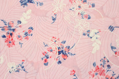 Bestickter Baumwoll Mix Flowers & Leaves