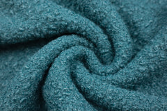 Reststück:1,50m - Bouclé Maxi uni Petrol