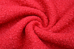 Reststück:1,15m - Bouclé Maxi uni rot