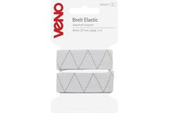 Breit Elastic VENO 20 mm, 1 m, weiß