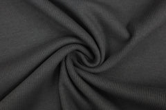 Reststück: 1,00m - Bündchen  uni leicht gerippt dunkelgrau