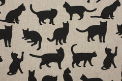 Dekostoff Black Cats