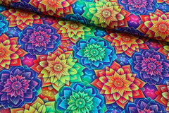 Canvas Digital Colorful Flower Mandala