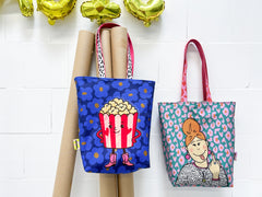 Canvas Panel Cherry Picking Bag - Popcorn + Freche Dame