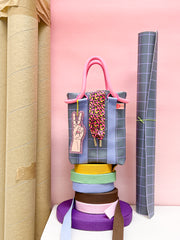 Kunstleder Happy Collection Karo by Cherry Picking - 285 grau