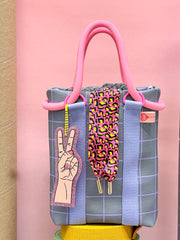Kunstleder Happy Collection Karo by Cherry Picking - 285 grau