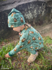 French Terry Holy Cow by mrs. Mint Design - 266 salbei