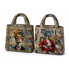 Canvas Taschenpanel Wendetasche by Stenzo - Patchwork Blumendame