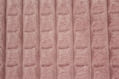 Reststück 1,40m - Deko Velours Squares altrosa