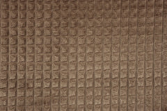 Reststück 1,60m - Deko Velours Squares braun