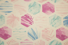 Dekostoff Farn Hexagon