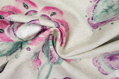 Reststück: 0,95m -Dekostoff Fiona Flower pink- opal