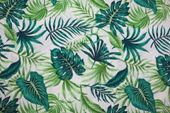 Dekostoff Monstera & Farn