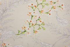 Reststück 1,25m - Dekostoff Violetta Branches sand