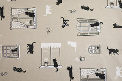 Dekostoff Cat Window