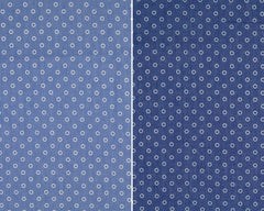Hemdenstoff Jeansoptik White Circles