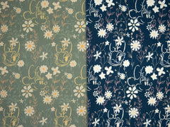 Baumwolljersey Disney Minnie & Daisy Flowerfield