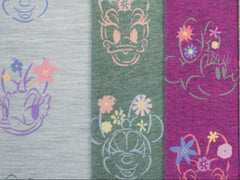 Baumwolljersey Disney Minnie & Daisy Flower meliert