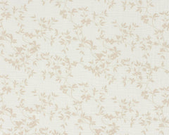 Reststück: 1,70 m- Double Gauze Rankenmuster beige natur