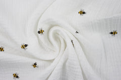 Double Gauze Musselin Bienchen