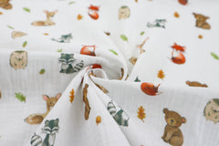Double Gauze Musselin Wildtiere
