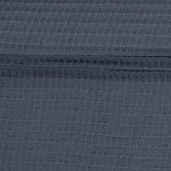 Reststück:0,65m - Waffelpiqué uni taubenblau