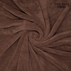 Teddy Stoff Uni by Fibre Mood -  dunkelbraun