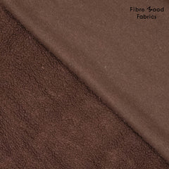Teddy Stoff Uni by Fibre Mood -  dunkelbraun