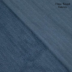 Teddy Stoff Uni by Fibre Mood -  jeansblau