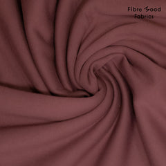 Sweatshirt Stoff Uni by Fibre Mood - kastanie